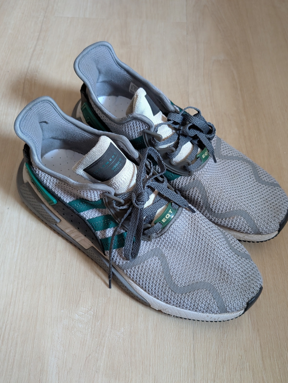 adidas EQT Grey & Green Knit Men's Sneakers